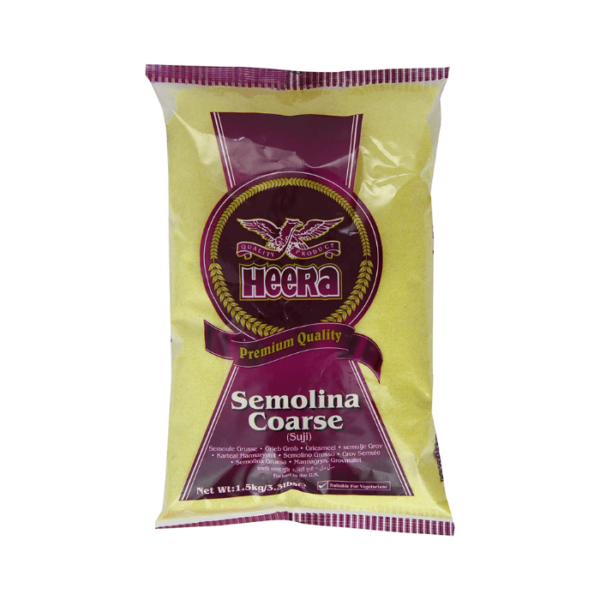 Shop Heera Semolina Coarse (Sooji) - 1.5kg at Grocerywala