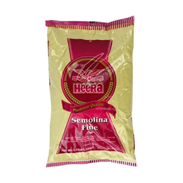 Shop Heera Semolina Fine (Sooji) - 1.5kg at Grocerywala