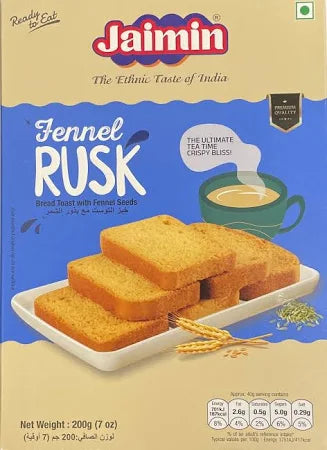 Shop Jaimin Fennel Rusk - 200g at Grocerywala