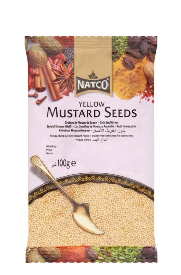 Shop Natco Mustard Seeds Yellow (Rai) - 100g at Grocerywala