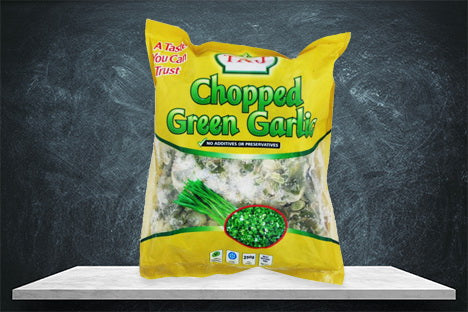 Taj Chopped Green Garlic Frozen - 250g