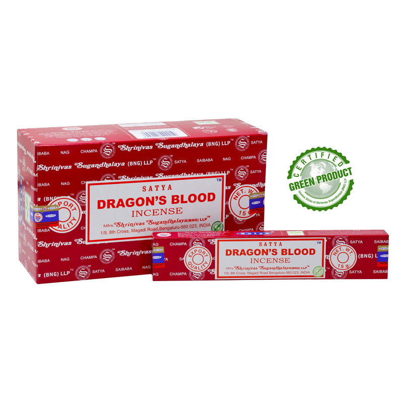 Shop Satya Incense Dragon's Blood 15G (2 for Â£1.50) at Grocerywala