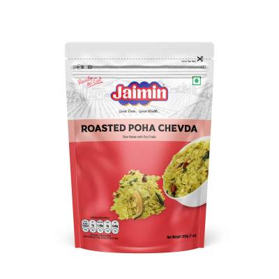 Shop Jaimin Roasted Poha Chevda - 200g at Grocerywala