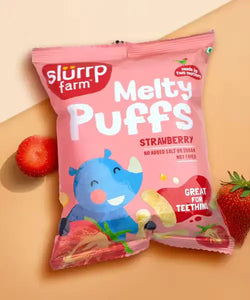 Slurrp Farm Melty Puffs Strawberry - 15g