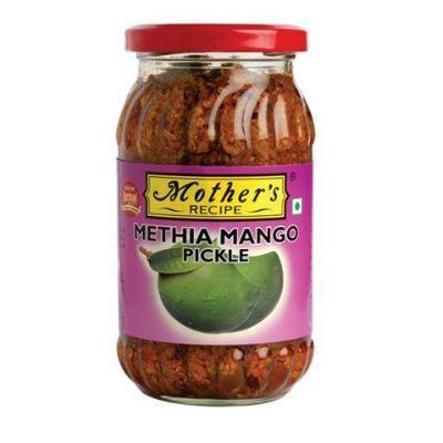 Shop Mother's Recipe Pickle Gujrati Mango Methia - 500g at Grocerywala