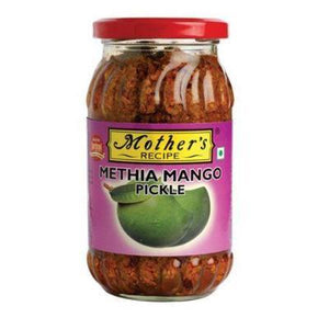 Shop Mother's Recipe Pickle Gujrati Mango Methia - 500g at Grocerywala