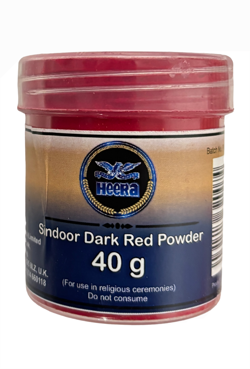 Shop Heera Sindoor Dark Red 40G (2 for Ã‚Â£1.80) at Grocerywala