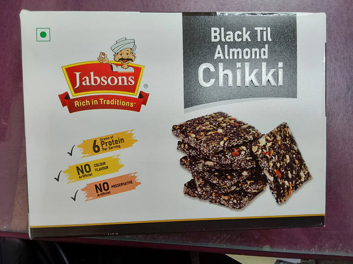 Jabsons Black Til Almond Chikki - 270g