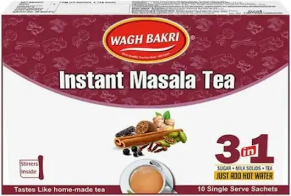 Shop Wagh Bakri Masala Tea (10 Sachets) - 140g at Grocerywala