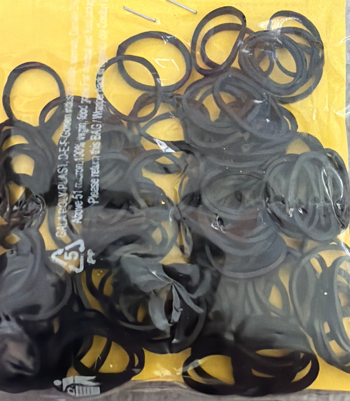 Black Elastic Rubber