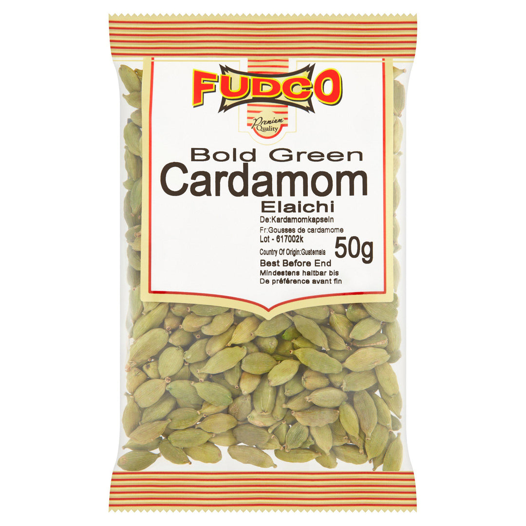 Shop Fudco Cardamom Green Bold (Elaichi) - 50g at Grocerywala