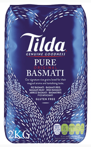 Tilda basmati rice 2kg long grain rice pack