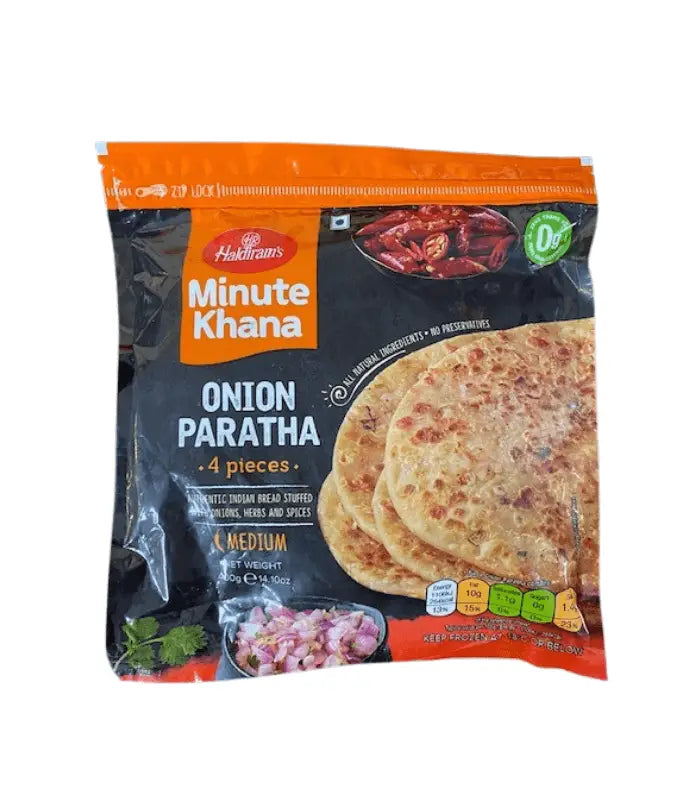 Shop Haldiram Onion Parantha Frozen (10pcs) - 400g at Grocerywala