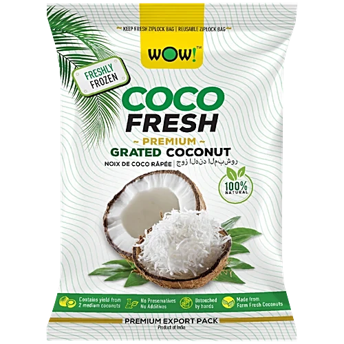 WOW! Coco Fresh Grated Coconut Frozen - 200g