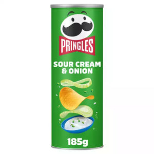 Shop Pringles Sour Cream & Onion - 185g at Grocerywala