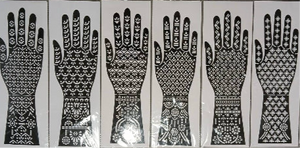 Shop Mehndi Stencils Full Hand & Arm (1 pair) at Grocerywala