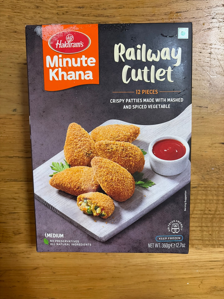 Haldiram Railway Cutlet Frozen (12 pcs) - 360g
