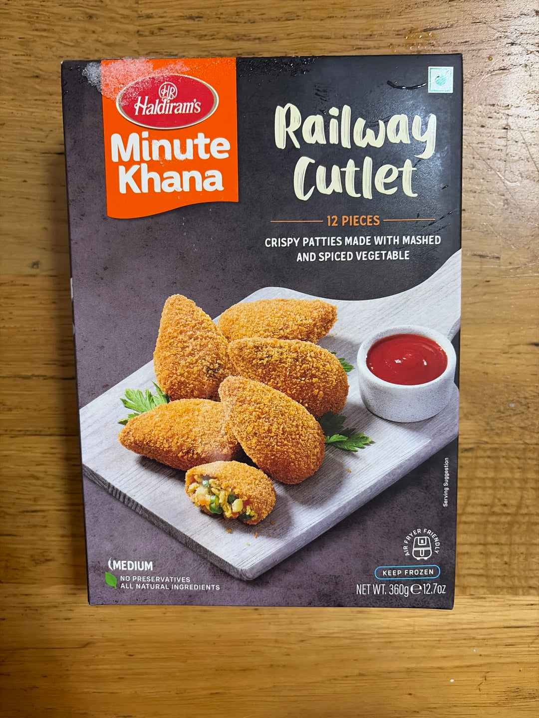 Haldiram Railway Cutlet Frozen (12 pcs) - 360g