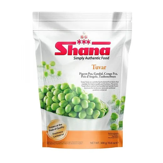 Shop Shana Toovar Lilva (Pigeon Peas) Frozen - 300g at Grocerywala