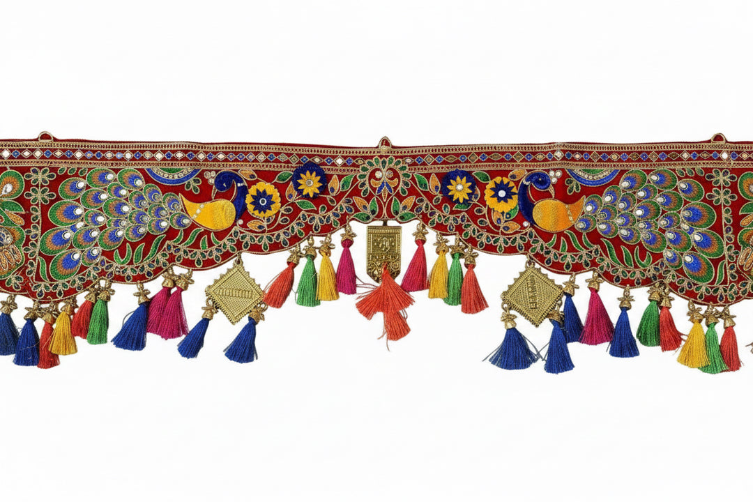 Peacock Embroidered Toran