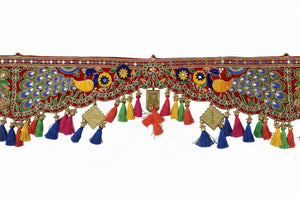Peacock Embroidered Toran