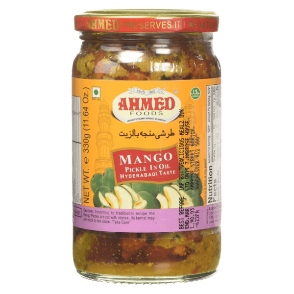 Shop Ahmed Pickle Mango Hyderabadi - 330g at Grocerywala