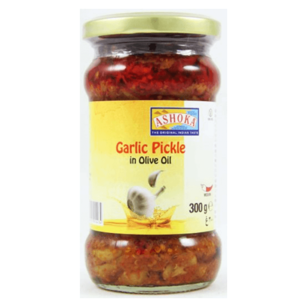 Shop Ashoka Pickle Garlic (Olive Oil) - 300g at Grocerywala