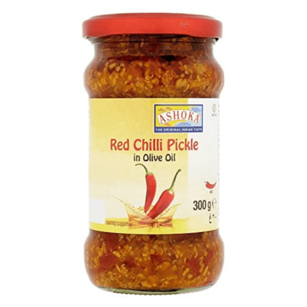 Shop Ashoka Pickle Red Chill (Olive Oil) - 300g at Grocerywala