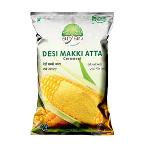 Shop Aryan Desi Makki Atta - 1.5kg at Grocerywala