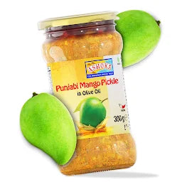 Shop Ashoka Punjabi Mango Pickle (Olive Oil) - 300g at Grocerywala