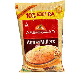 Aashirvaad atta with millets 2kg flour pack