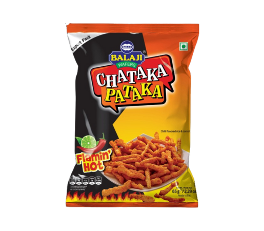 Shop Balaji Chataka Pataka Flaming Hot - 65g at Grocerywala