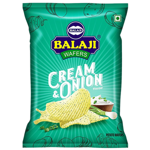 Shop Balaji Cream & Onion (Potato Chip) - 35g at Grocerywala