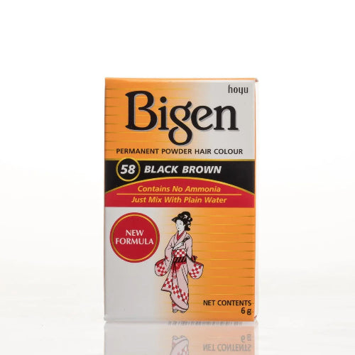 Shop Bigen Hair Color (Black Brown) 58 - 6g at Grocerywala