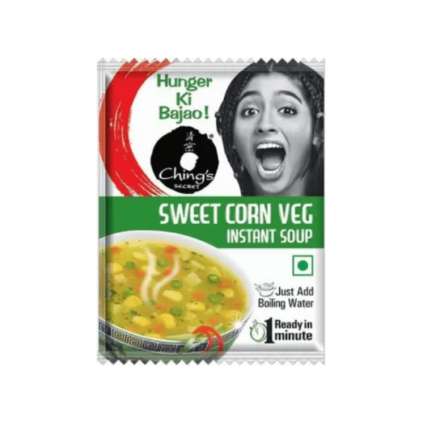 Shop Chings Sweet Corn Veg Soup - 60g at Grocerywala