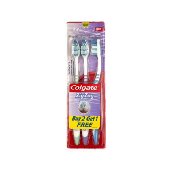 Shop Colgate Brush Zigzag 3pk 3PK at Grocerywala