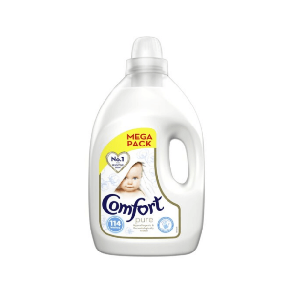 Shop Comfort Pure Fabric Conditioner 114w 4lt 4ltr at Grocerywala