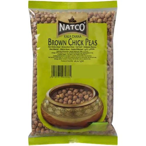 Shop Natco Brown Chick Peas (Kala Chana) - 1kg at Grocerywala