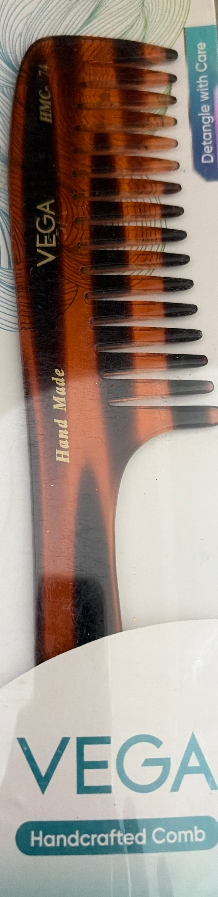 Shop Vega Handcrafted Comb (Wide Tooth) - 75 at Grocerywala