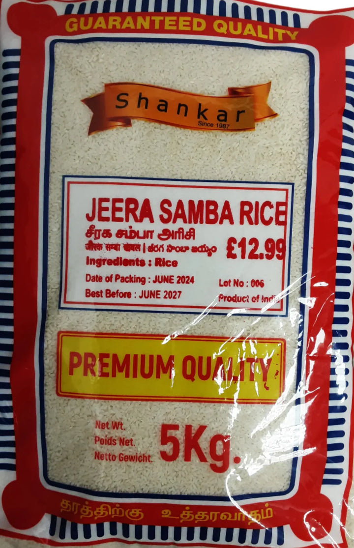 Shankar jeera samba rice 5kg aromatic rice pack