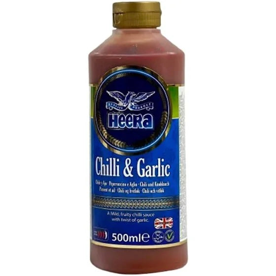 Shop Heera Sauce Chilli & Garlic - 500ml at Grocerywala