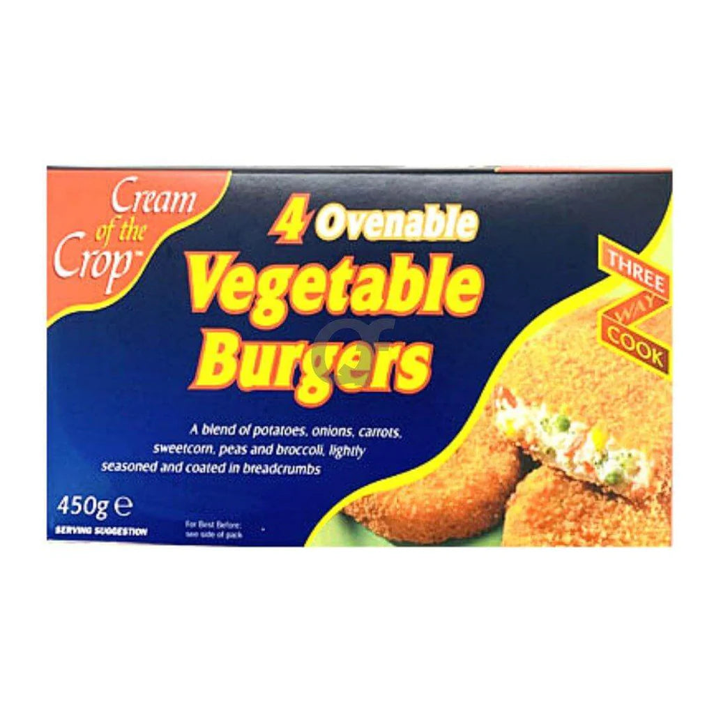 COC 4 Ovenable Vegetable Burgers Frozen - 450g