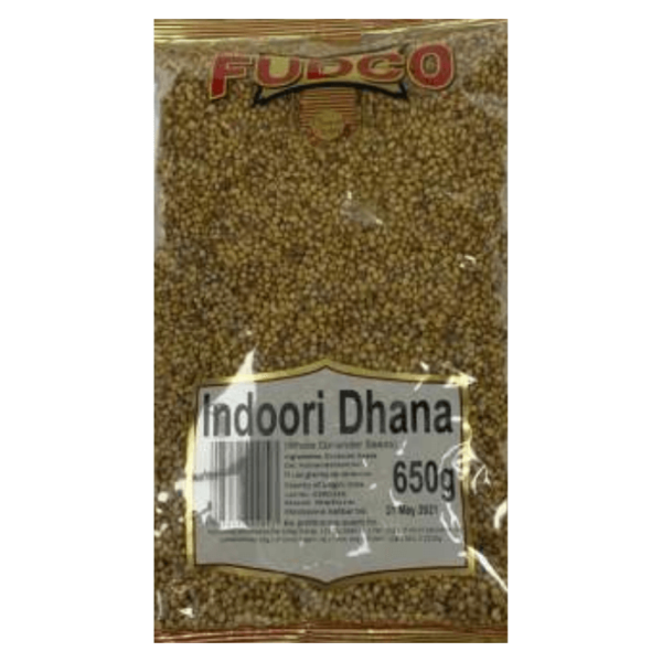 Shop Fudco Coriander Seeds Indori(Dhana) - 650g at Grocerywala