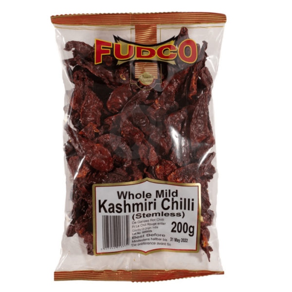 Shop Fudco Kashmiri Chilli Whole 200G at Grocerywala