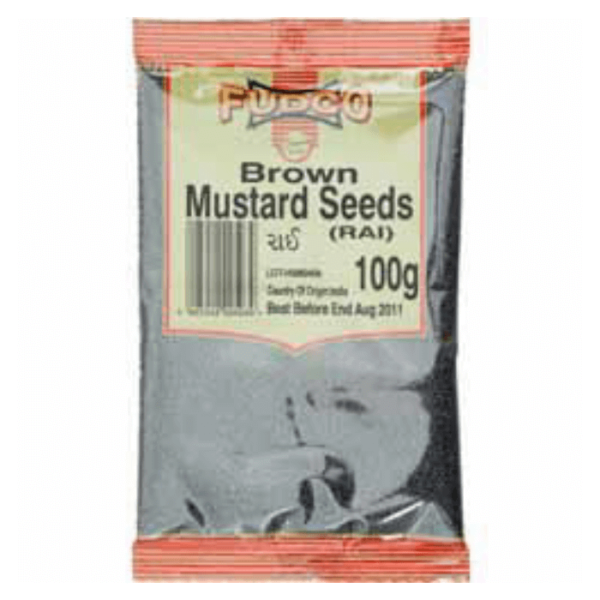 Shop Fudco Mustard Seeds Brown (Rai) - 100g at Grocerywala