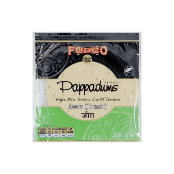 Shop Fudco Papad Jeera 200G at Grocerywala