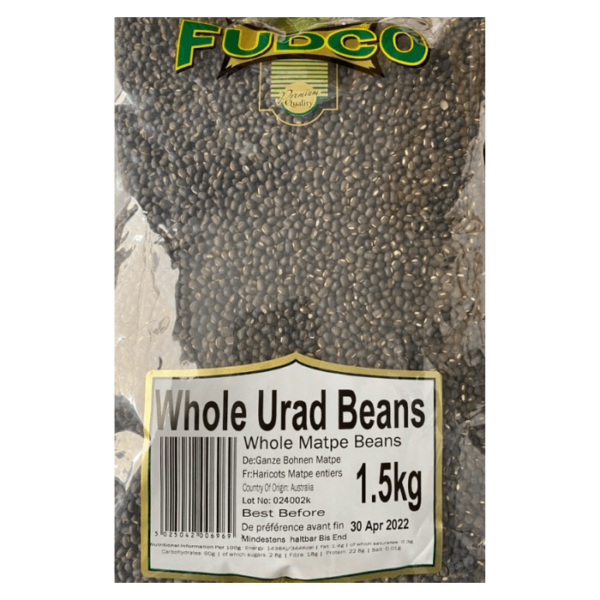 Shop Fudco Urad Bean Whole - 1.5kg at Grocerywala