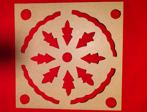 Shop Floral Star Stencil at Grocerywala