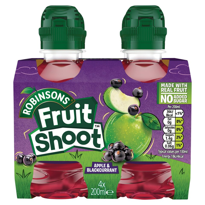 Shop Fruit Shoot Apple & Blackcurrant Kids Juice Drink 4x200ml at Grocerywala