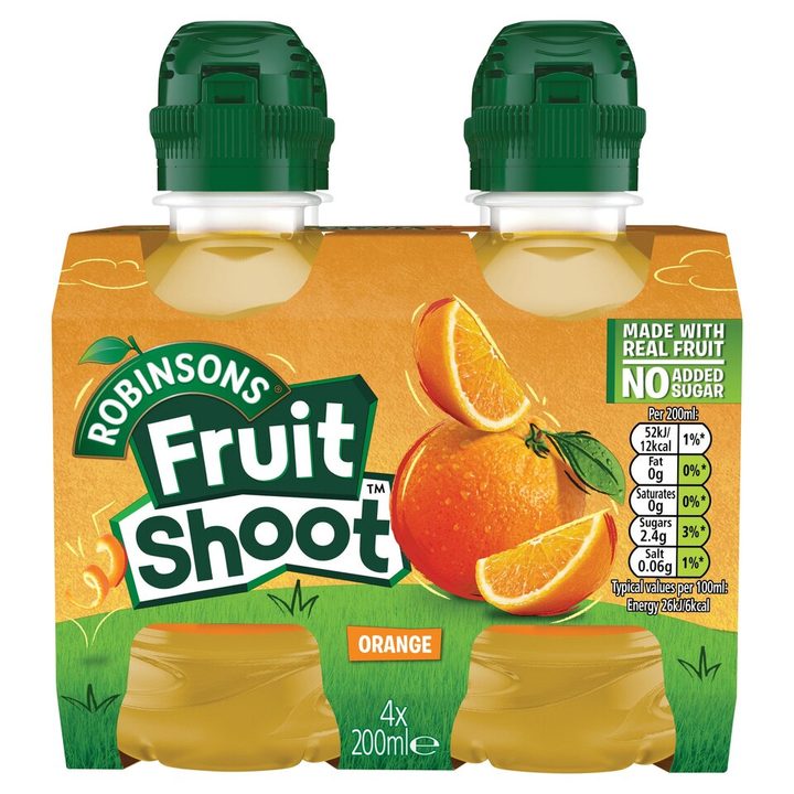 Shop Fruit Shoot Orange Kids Juice Drink 4x200ml at Grocerywala